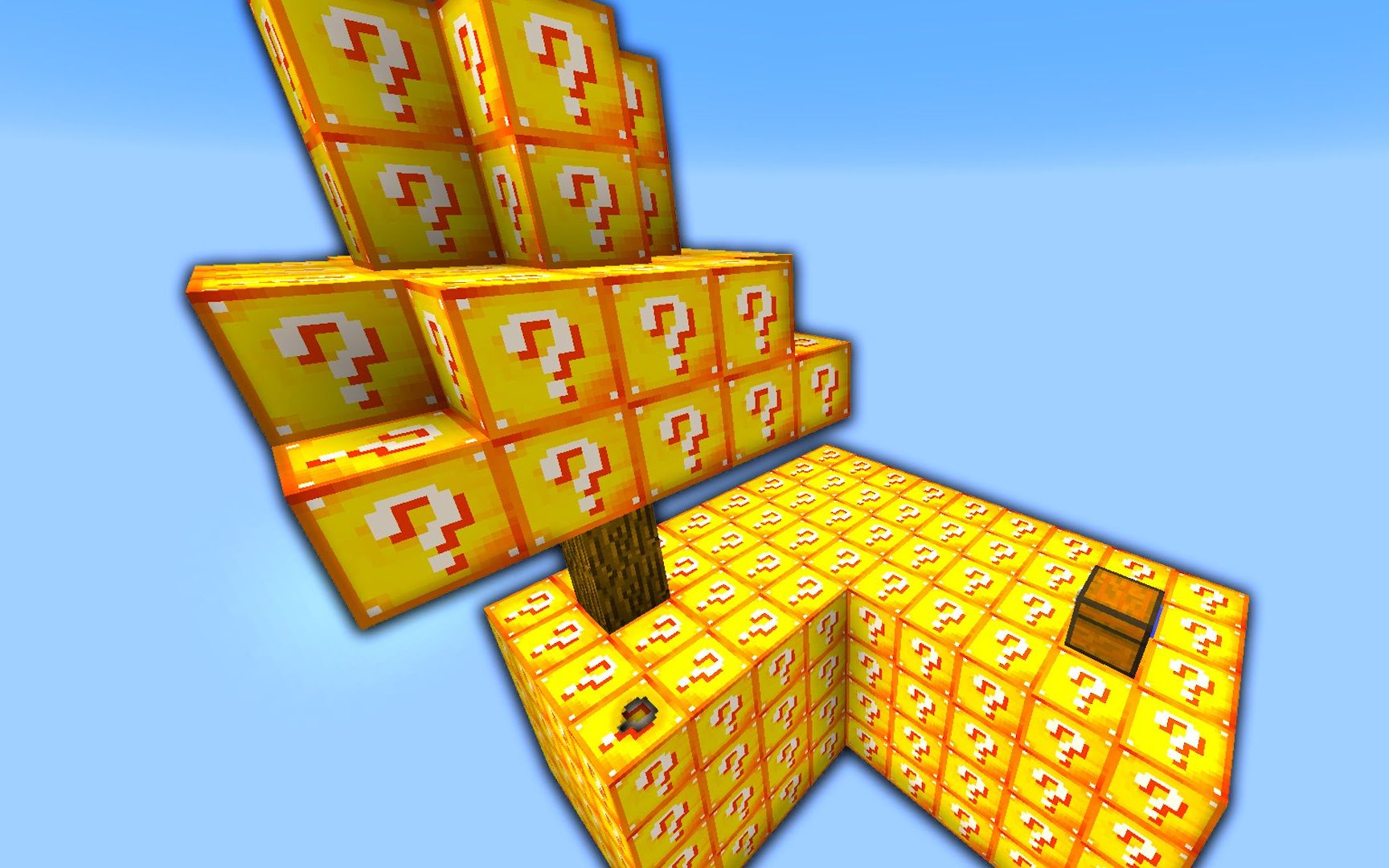 我的世界幸运方块空岛:开出一堆神器,敌人看见说想哭!