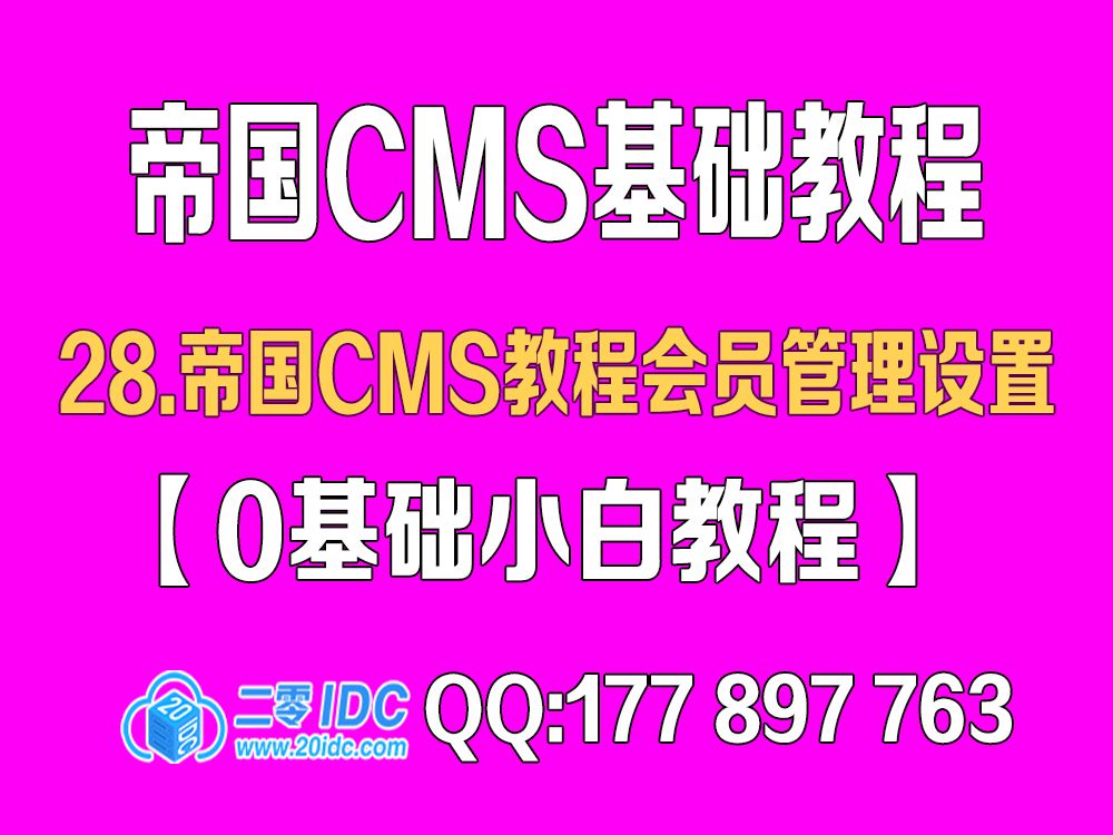 28.帝国cms教程会员管理设置【0基础教程】哔哩哔哩bilibili