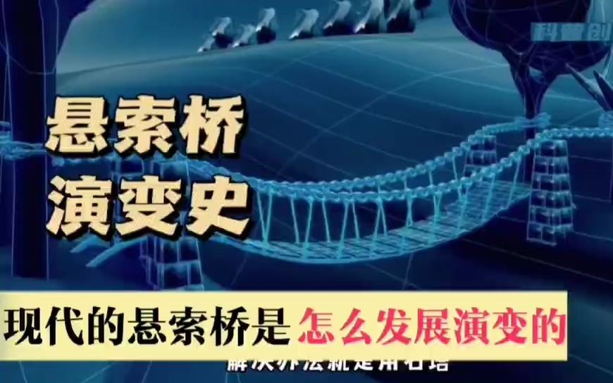 [图]100多年前，人类是怎么修建大型悬索桥的