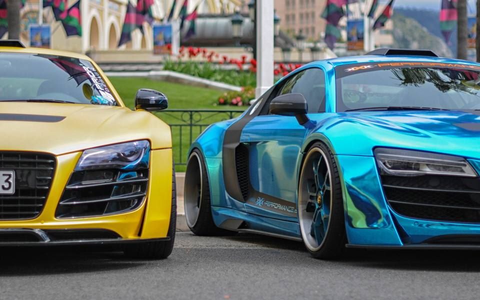 奥迪r8敞篷版 外观超酷 声浪完美