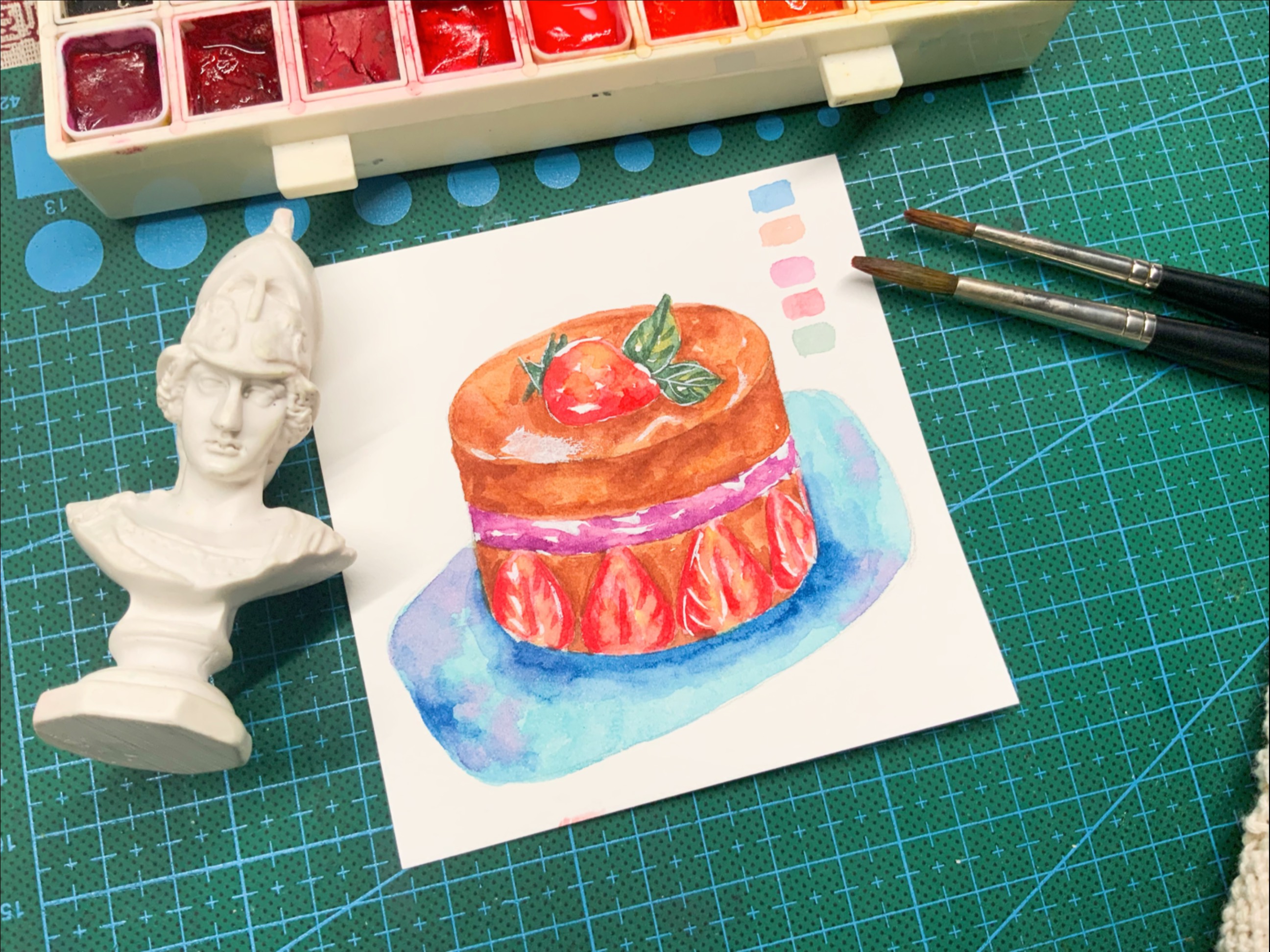 超简单水彩小画