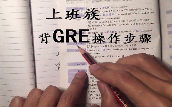 [图]【GRE词汇经验】上班族如何背GRE单词(背单词操作步骤)