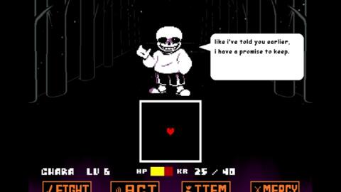 UNDERTALE - promised. Sans fight remake!_哔哩哔哩bilibili