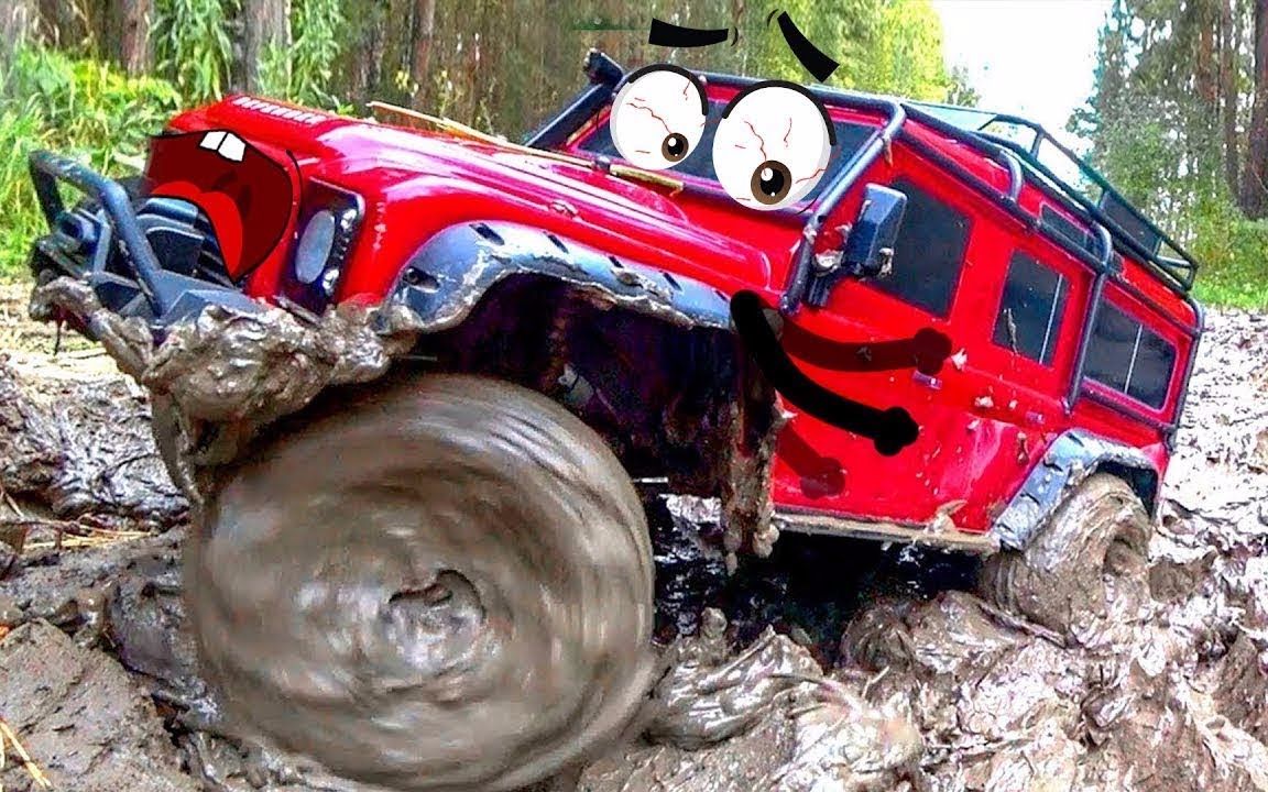 怪兽车泥泞越野泥泞挑战极限:怪兽卡车vs吉普车