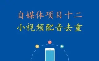 自媒体项目十二，小视频配音去重