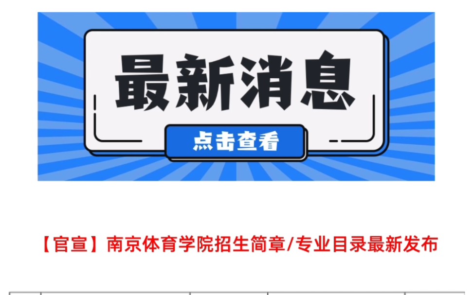 南京体育学院招生简章最新发布哔哩哔哩bilibili