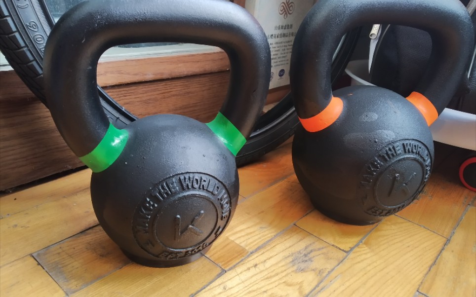 壶铃高翻推举练习_哔哩哔哩_bilibili