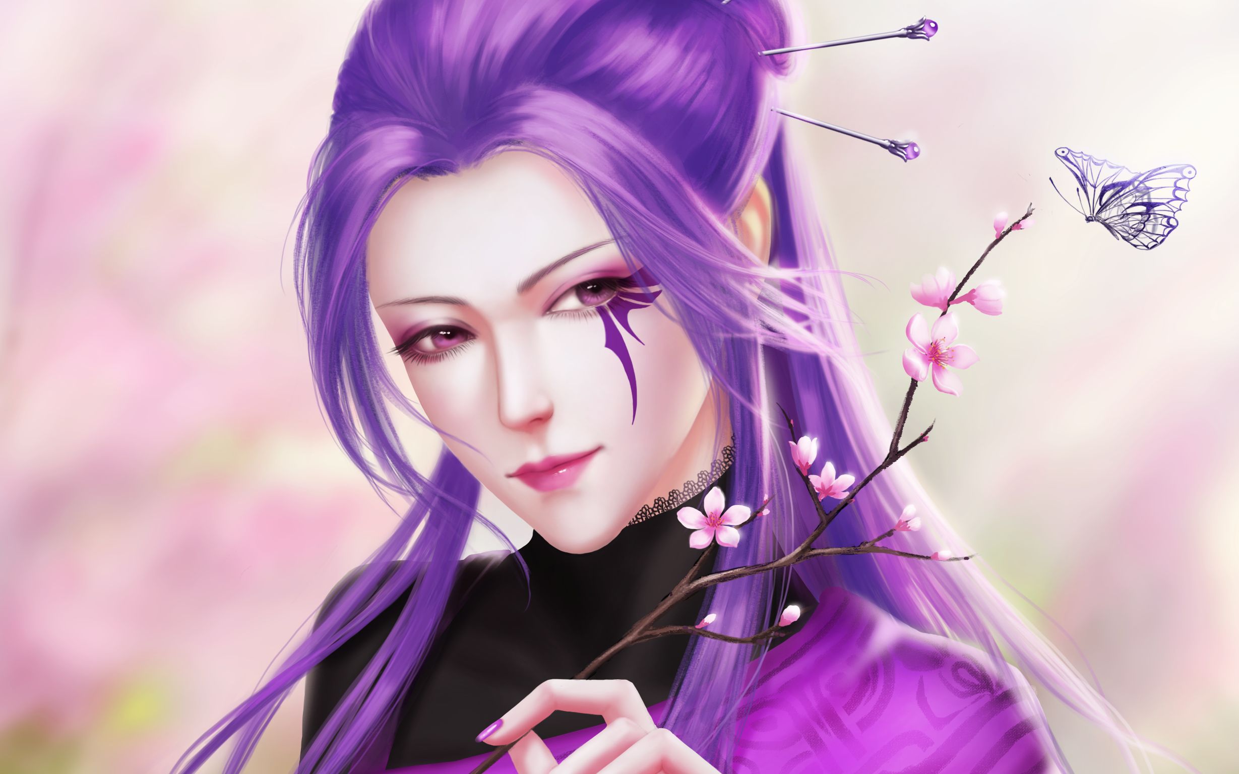 紫衣仙女动画图片