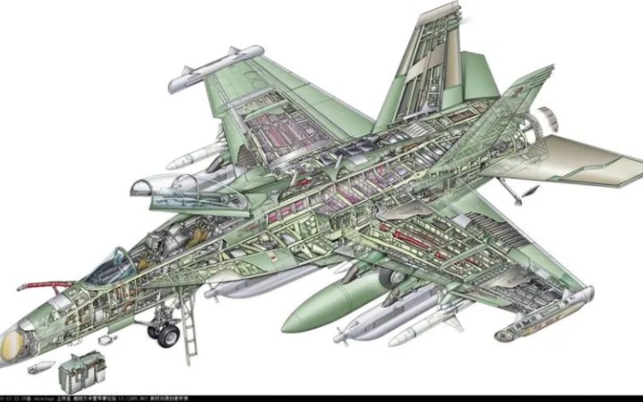 美国fa18超级大黄蜂战机介绍 f18战机性能详解 舰载机工作原理 3d模拟