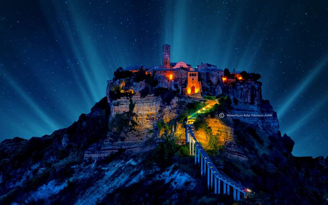 [图]【氛围音乐】1h夜幕下的天空之城☁🏰☁Civita di Bagnoregio