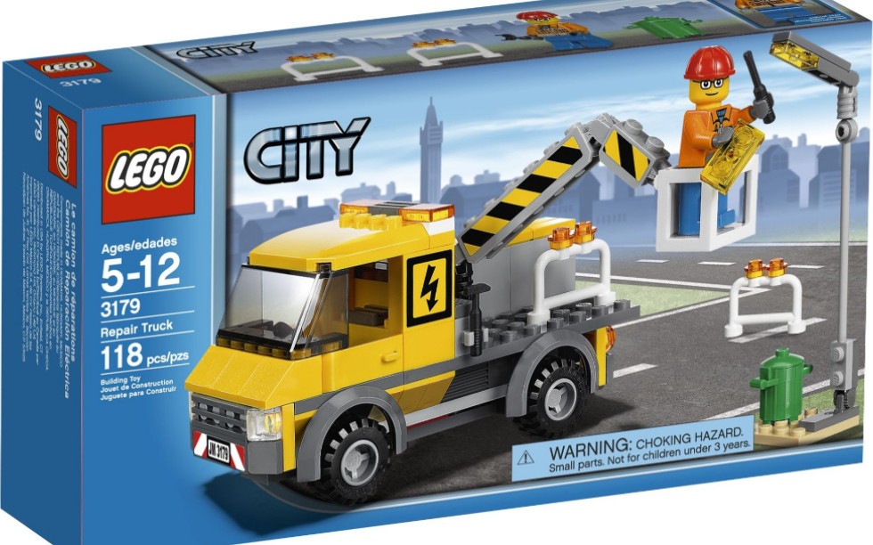 乐高城市3179维修工程车速组评测