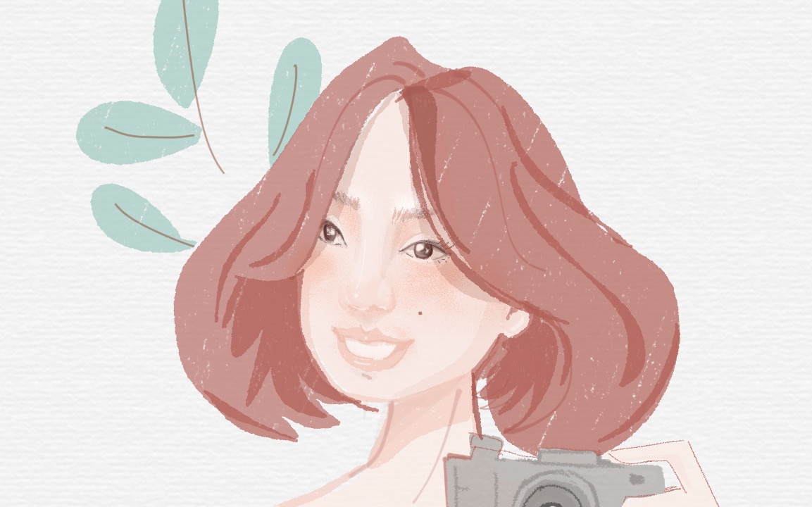 【板绘】《一个月100个头像》-2 [tayasui sketches]画女孩头像,超级