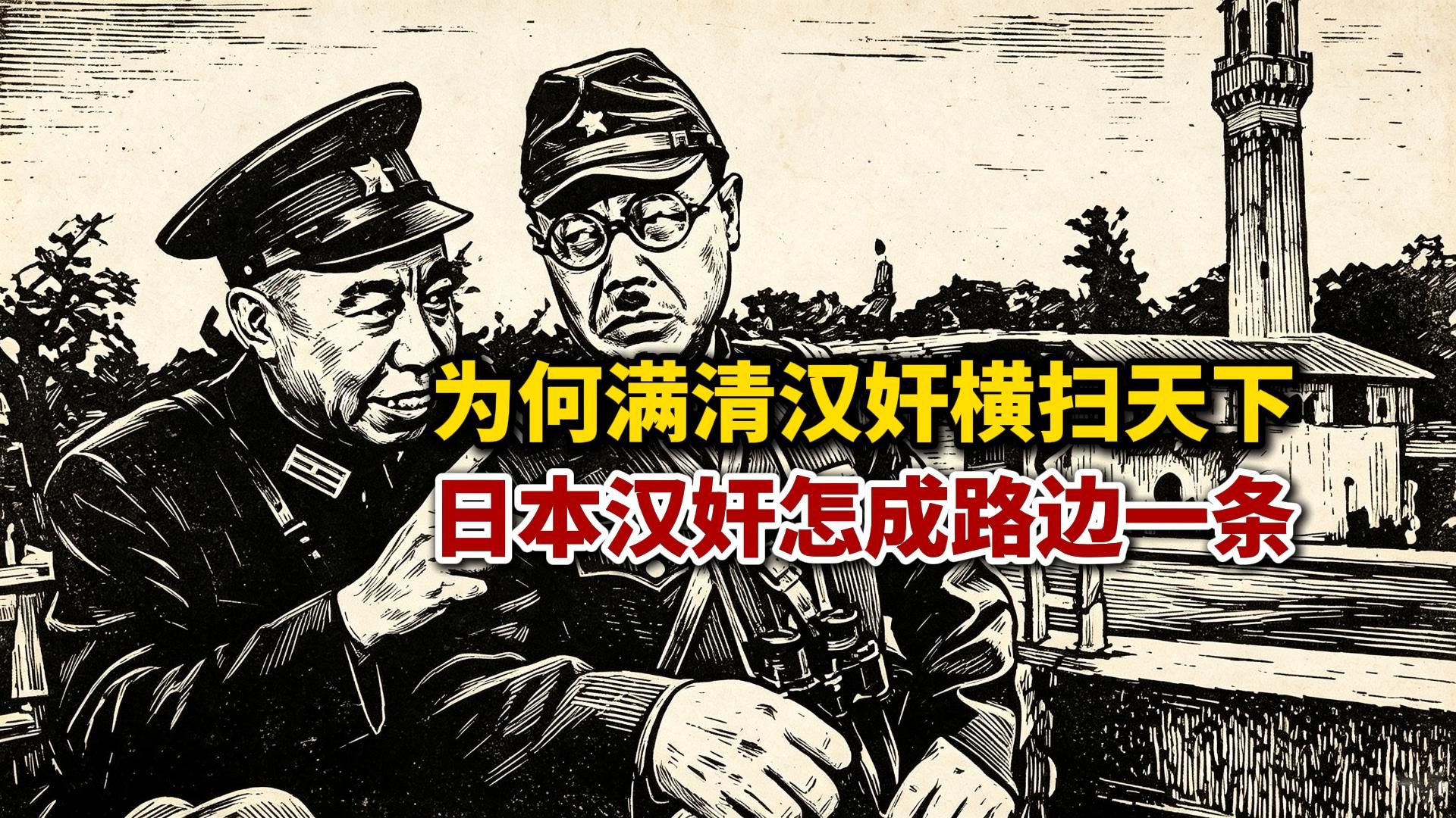 为何同样都是汉奸，在满清手上能一统天下，到日本手上就成路边一条？