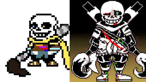 Ink sans tokyovania phase 3 pixel art