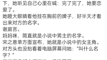 宋之意谢庭言小说《甜宠:完了完了,她坠入爱河了》分享全文哔哩哔哩bilibili