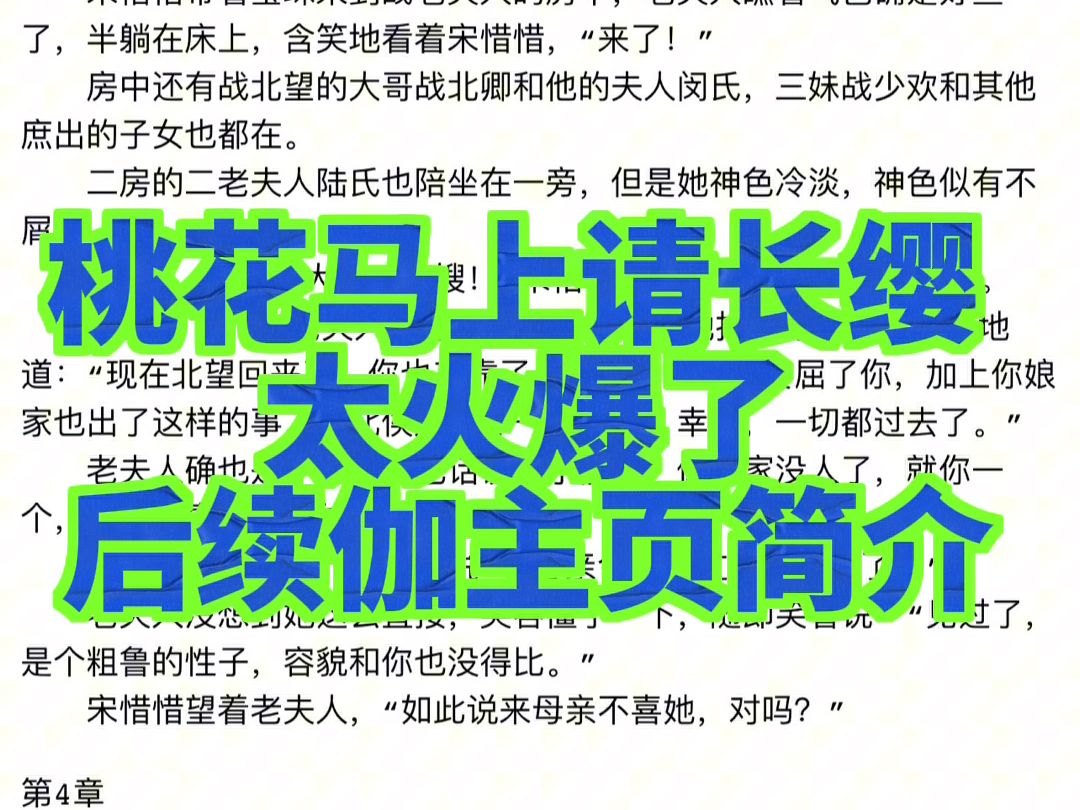 [图]桃花马上请长缨 太火爆了 热门小说推荐高评分