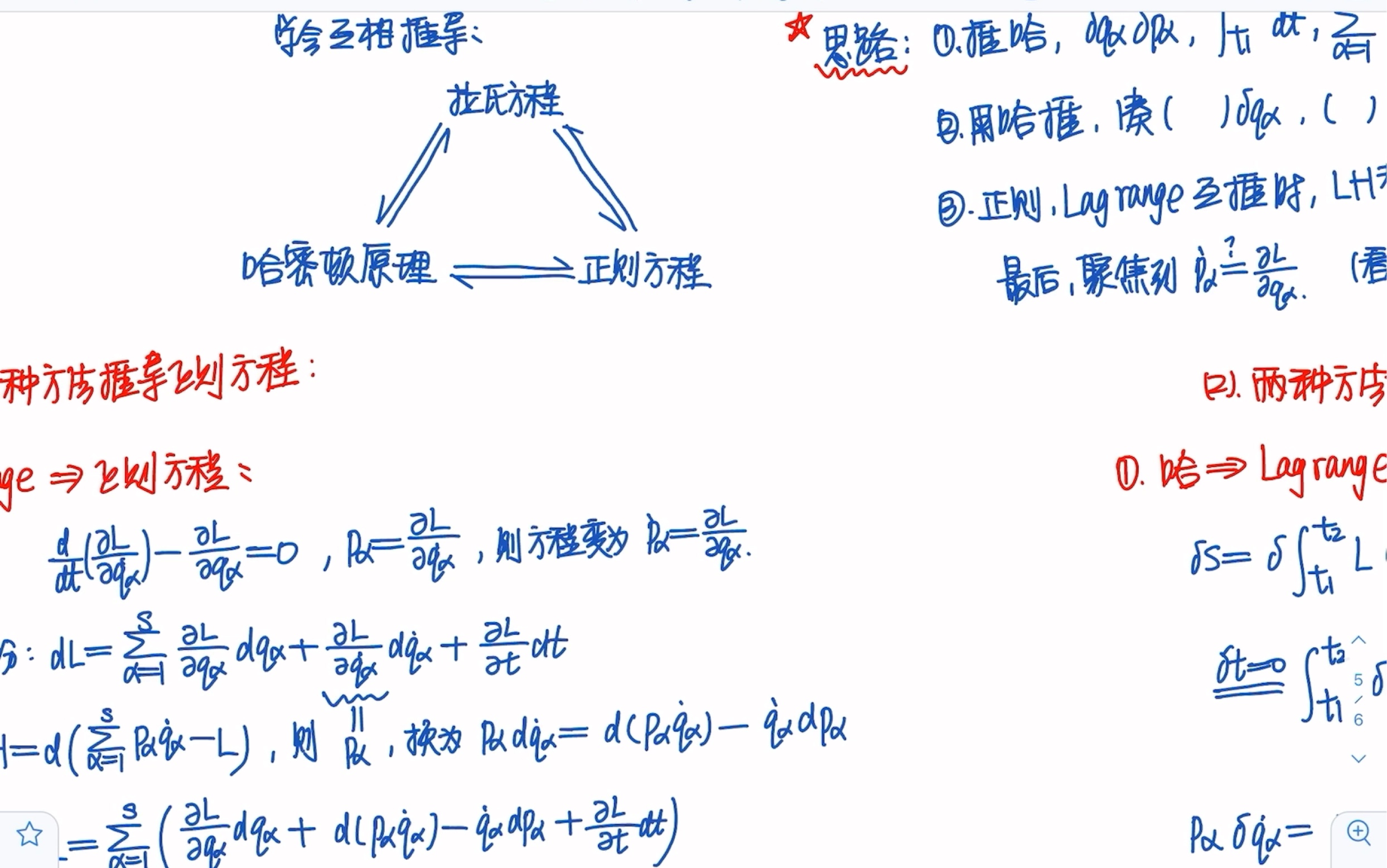 【理论力学】总结复习(1)哈密顿原理,拉格朗日方程,正则方程互相推导哔哩哔哩bilibili