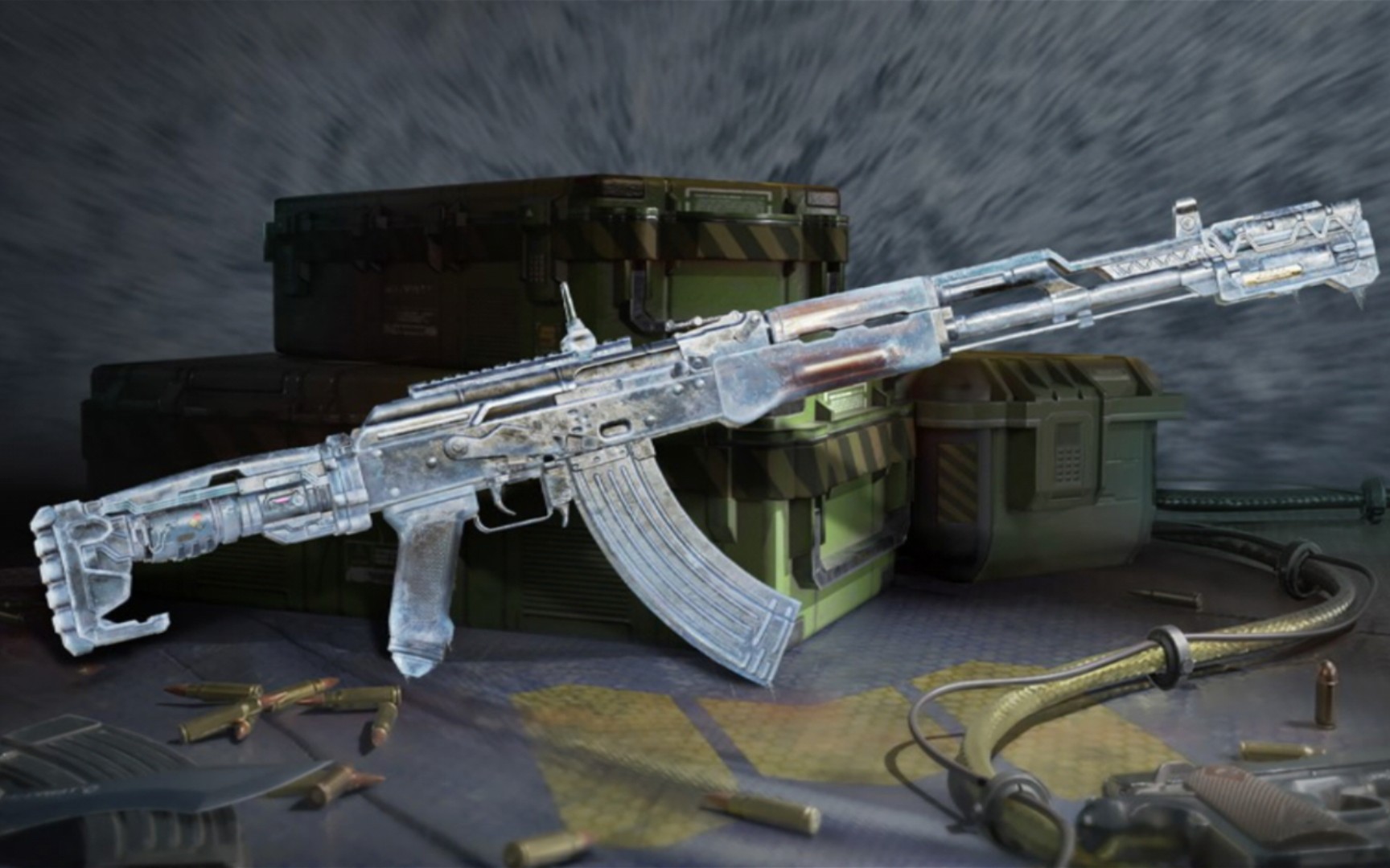 活动作品白嫖自带瞄具的紫皮ak47寒冰凝霜