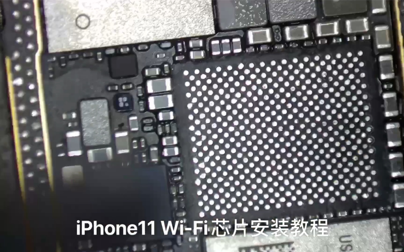 [图]每天分享手机维修知识；iPhone11 Wi-Fi安装教程