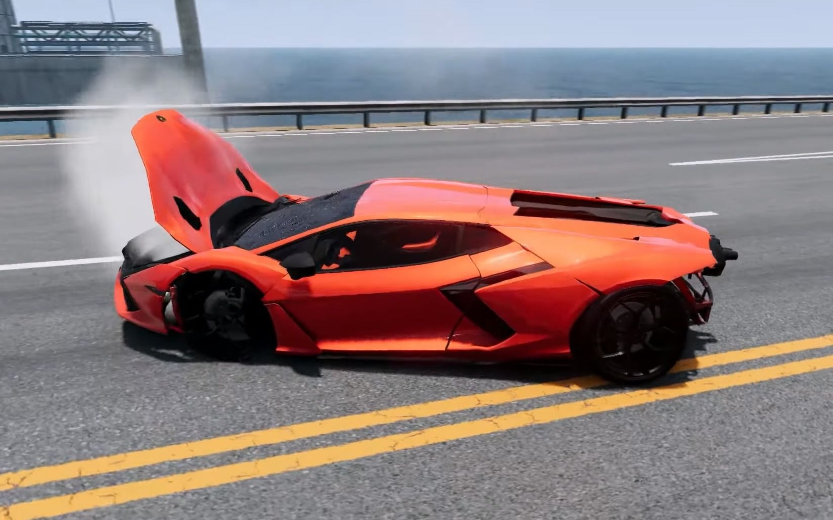 BeamNG模拟汽车飞跃坠落车祸碰撞单机游戏热门视频