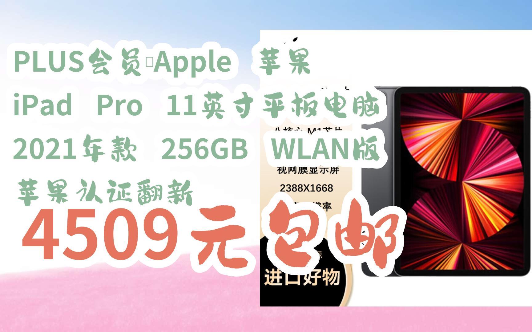 apple 苹果 ipad pro 11英寸平板电脑 2021年款 256gb wlan版 苹果