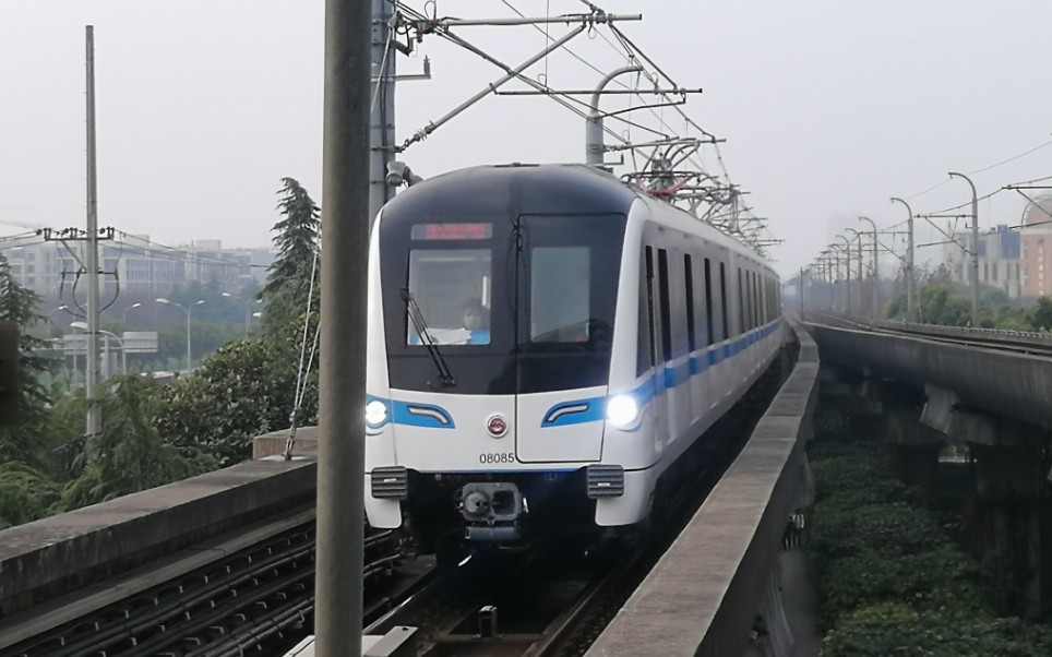 上海地铁8号线08c04泥鳅三世08085联航路进站 成山路出站(沈杜公路往