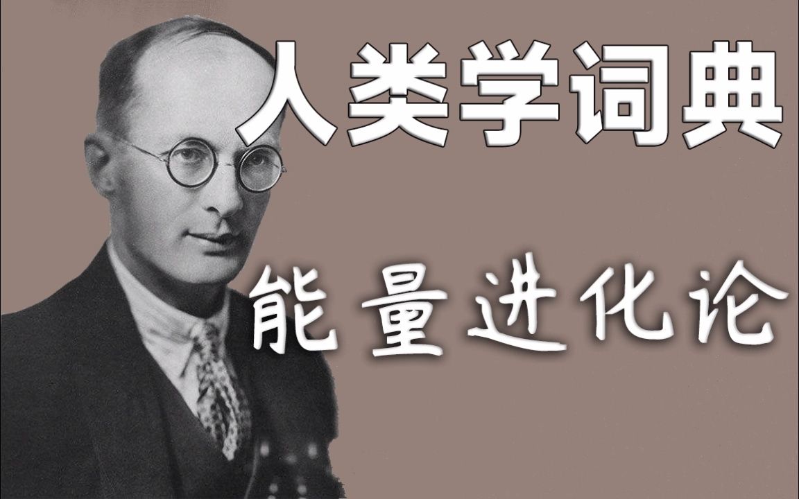 【人类学词典】能量进化论哔哩哔哩bilibili