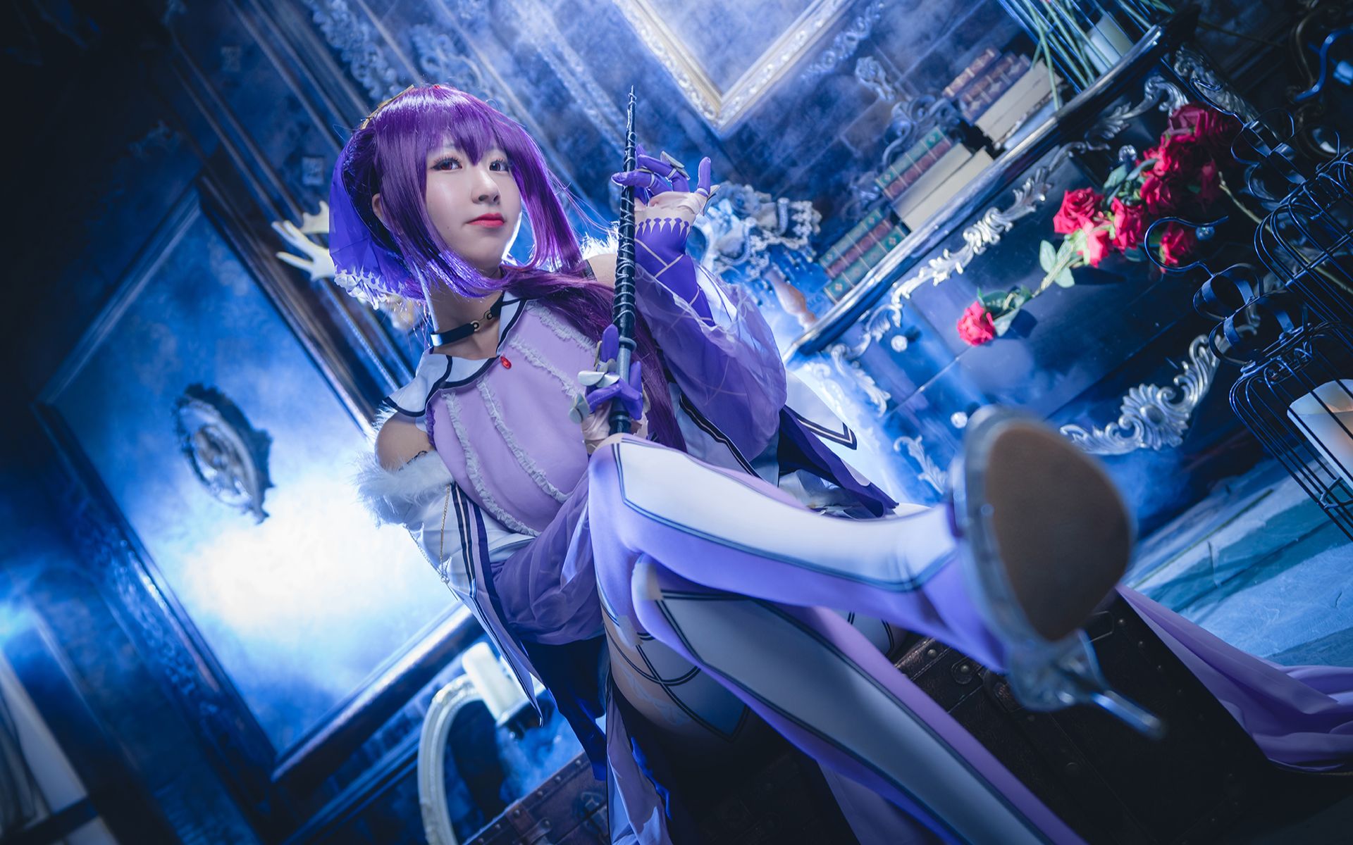 「cosplay宝藏美女」黑川:斯卡蒂已出现 少年拔剑吧!