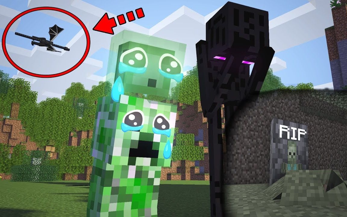 【怪物学院】herobrine的一生,不为人知的故事(rip zombie)-minecraft