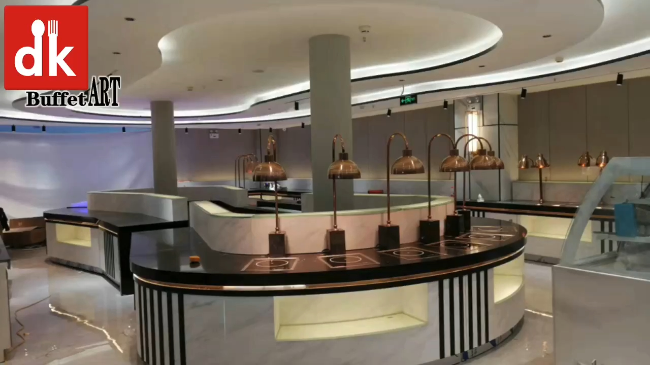 单位食堂餐台自助餐台是自助餐厅设计中最重要的一环,如何设计才能够