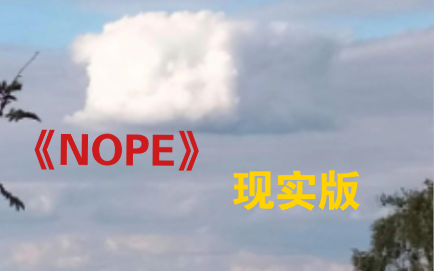 [图]现实版《NOPE》伪装成云的UFO