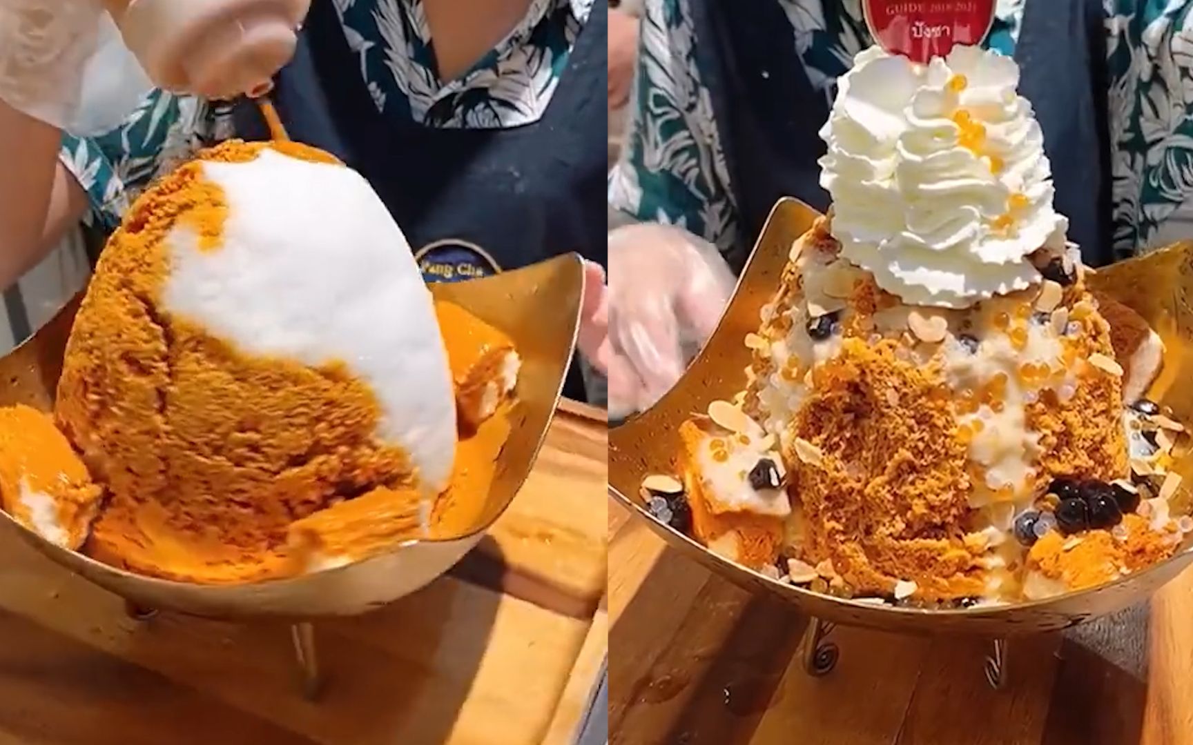 400泰铢的豪华雪冰,网友:可惜去不了