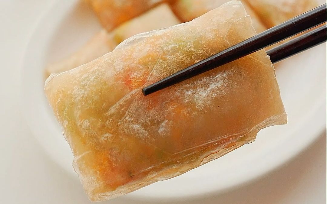 第61道减脂餐|低卡米纸包菜卷,终于找到了米纸不破的方法!