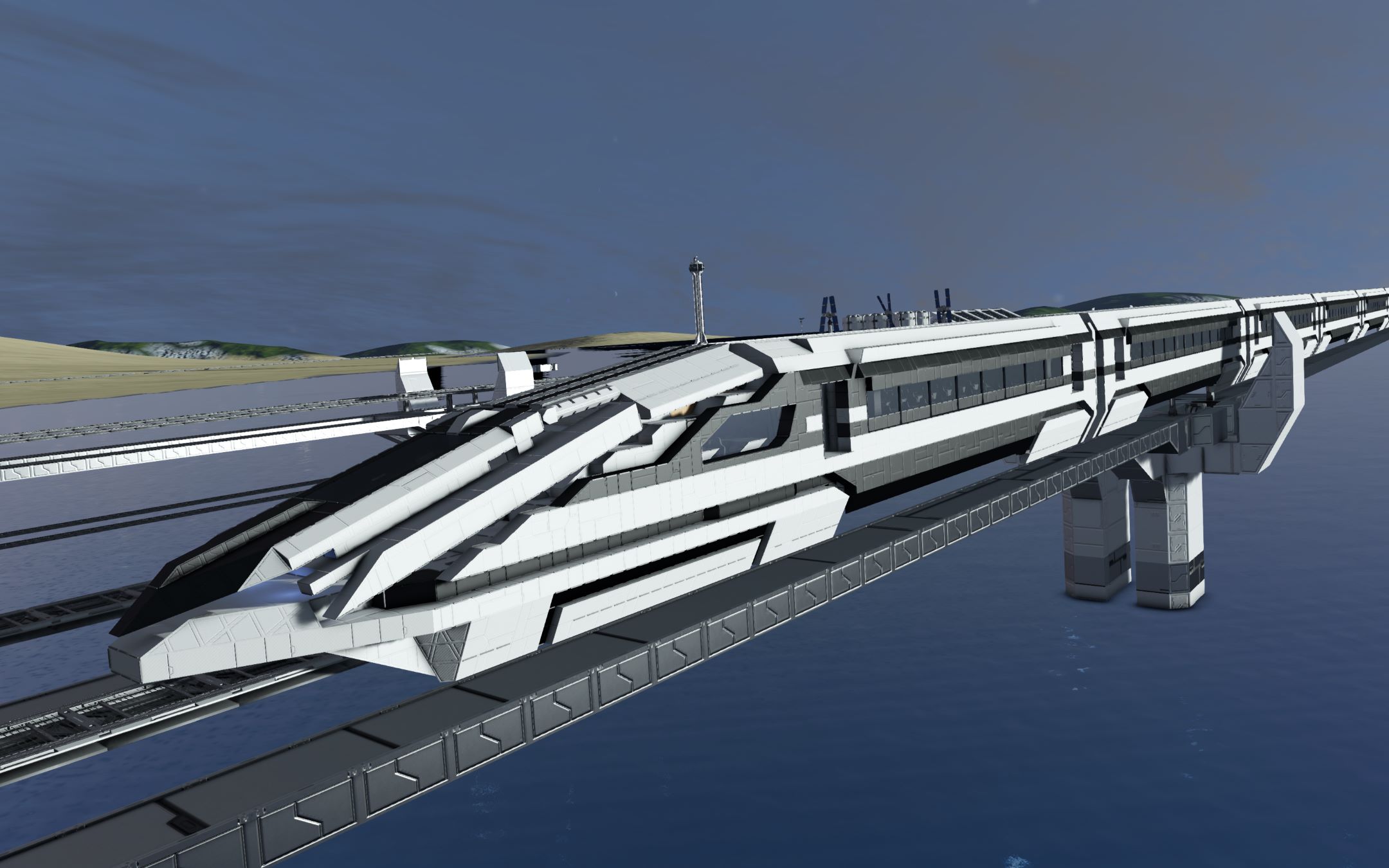 太空工程师-磁悬浮高铁0-250暴力加速测试