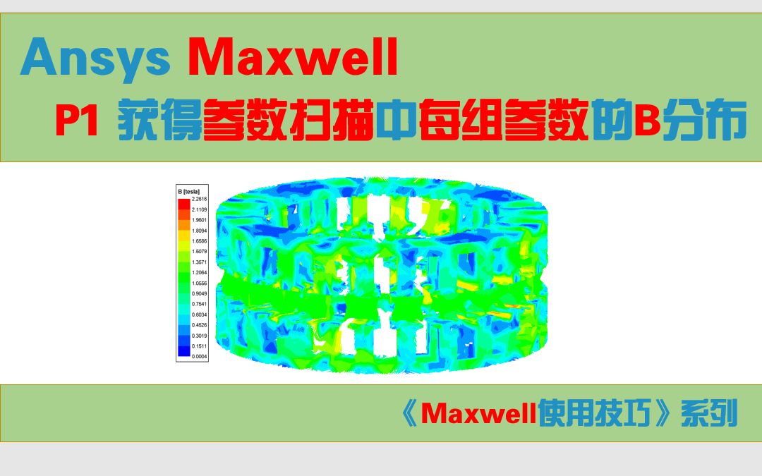 【Maxwell使用技巧】1参数扫描优化时如何获得每组参数的磁通密度分布哔哩哔哩bilibili