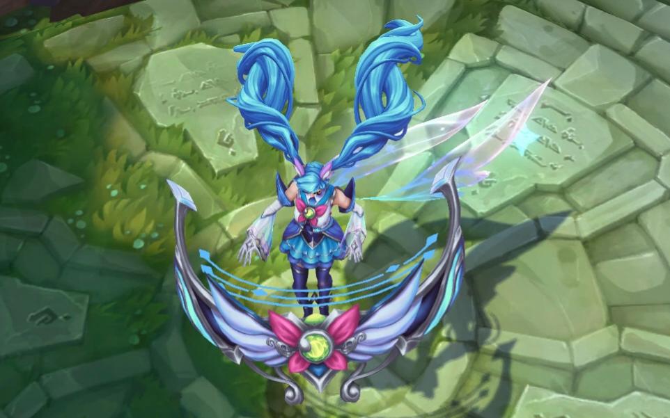 【lol】琴女星之守护者单一炫彩皮肤演示_英雄联盟