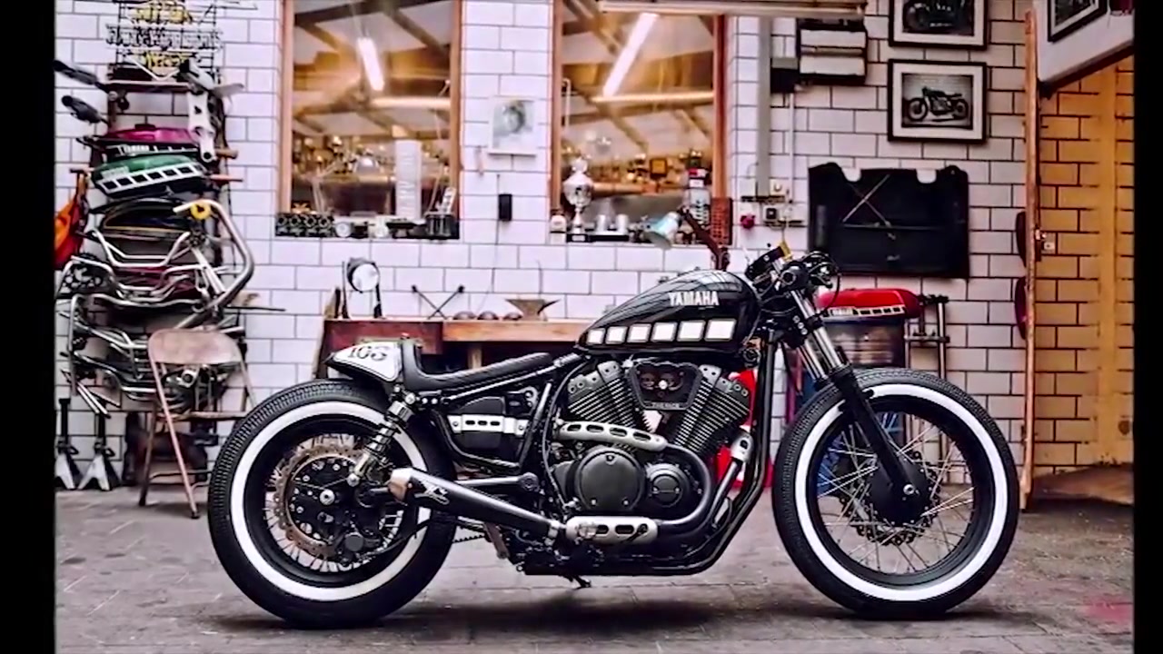 雅馬哈xv950改cafe 風格復古摩托車