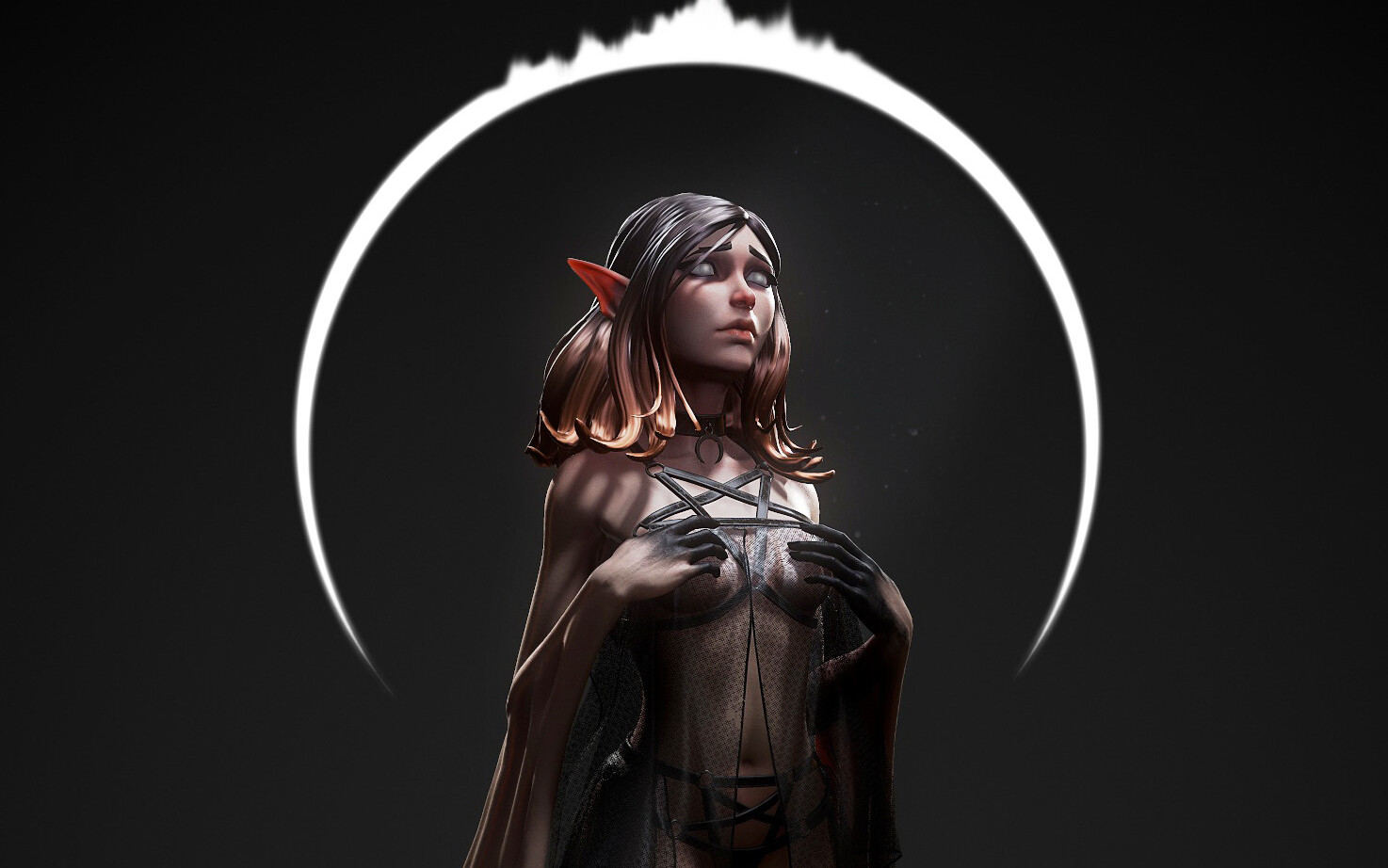 【3d建模】有哪些你觉得惊为天人的身材?超a的女性角色-月光?