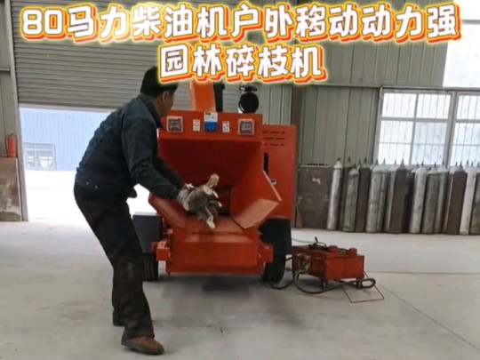 树枝粉碎机##碎枝机#移动树枝粉碎机#园林碎枝机#粉碎机#杂木粉碎机