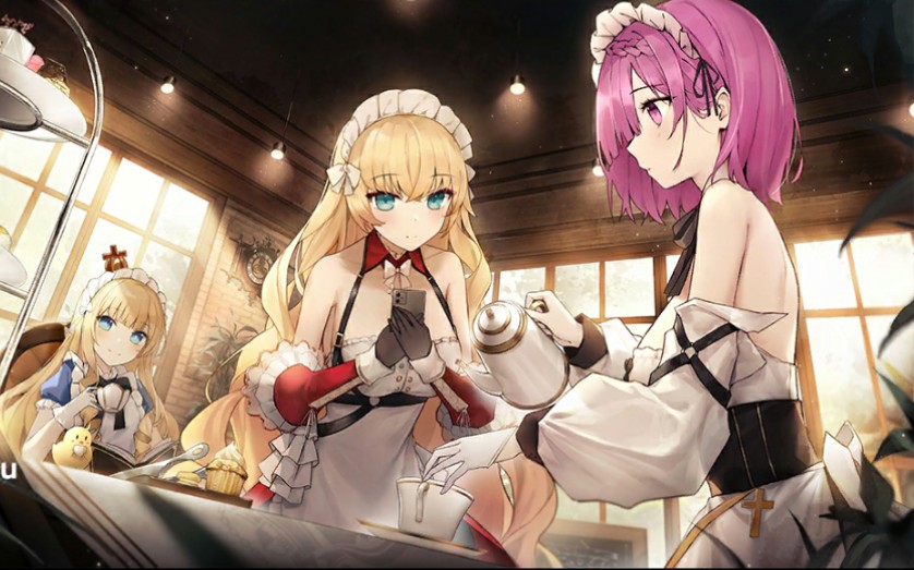 碧蓝航线伊丽莎白女王(傻白) l2d女仆系列皮肤预览