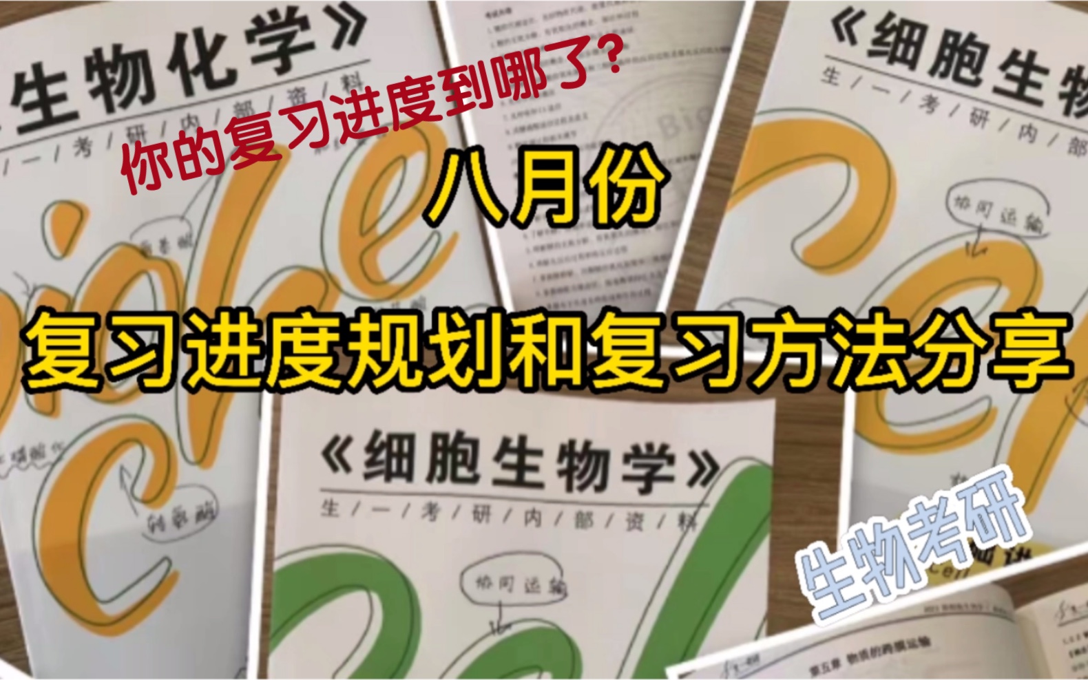 八月复习进度|生物考研专业课复习攻略暑假怎么复习?细胞生物学、生物化学、微生物学暑假复习规划加一个超实用方法分享!哔哩哔哩bilibili