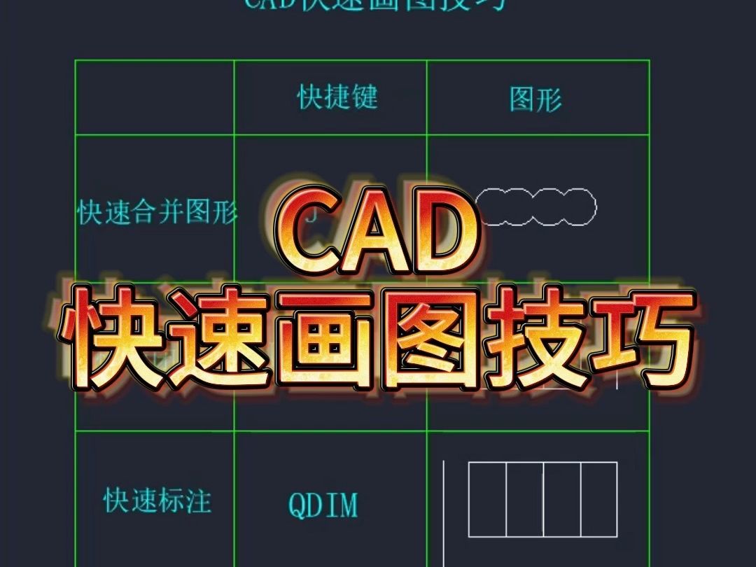 CAD快速画图技巧哔哩哔哩bilibili