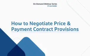 Download Video: 【1 涉外实务 英文合同】付款条款谈判-Negotiate Price and Payment Contract Provisions