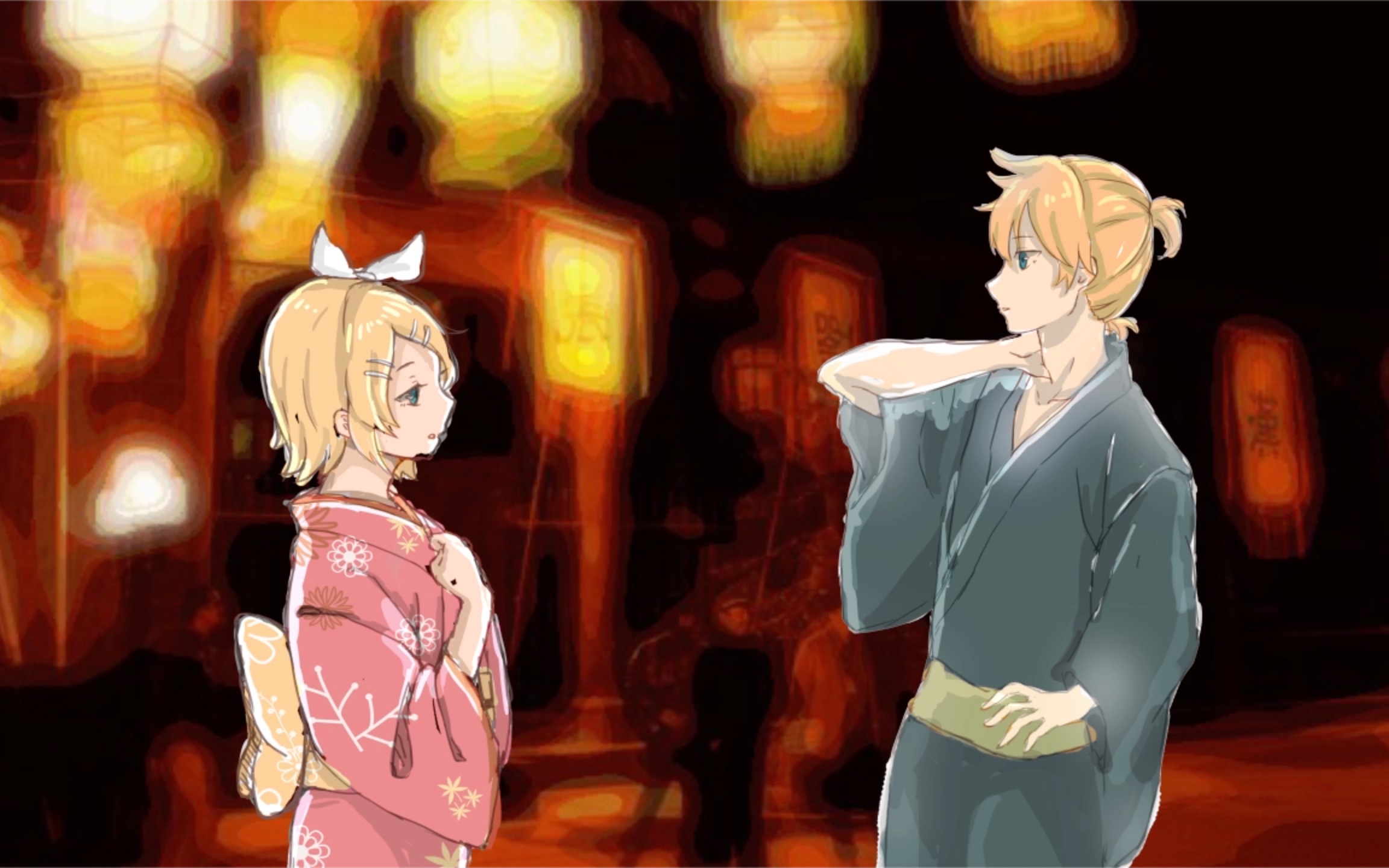 【蕉橘cp | 镜音铃×镜音连】东京夏日相会 | 高甜狗粮 | 手书pv | 初