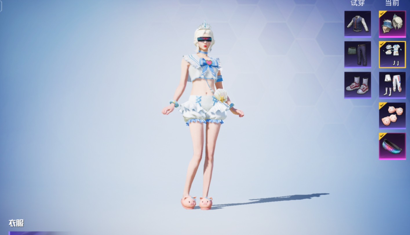 和平精英沁蓝冰爽被丧尸包围(泳装第一期)