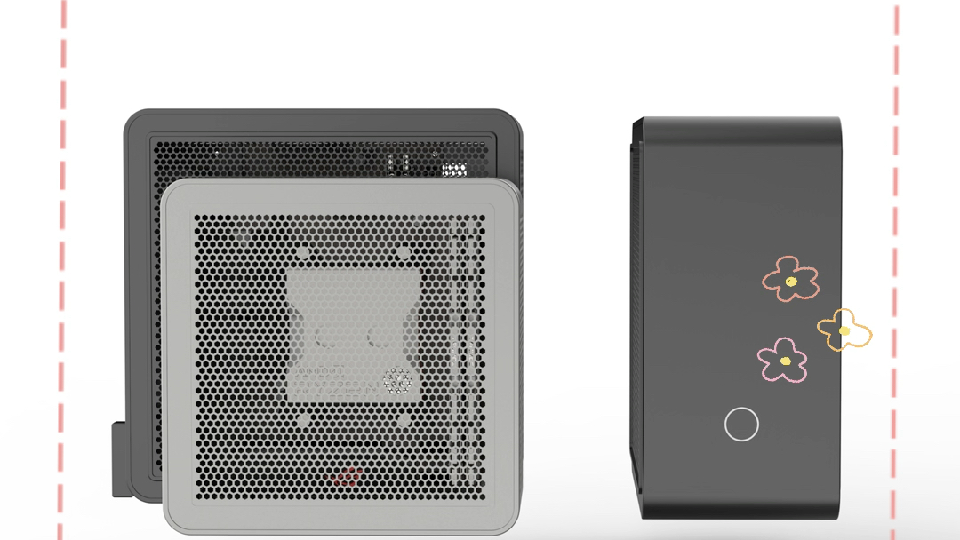 米果m05 迷你itx机箱 全铝cnc