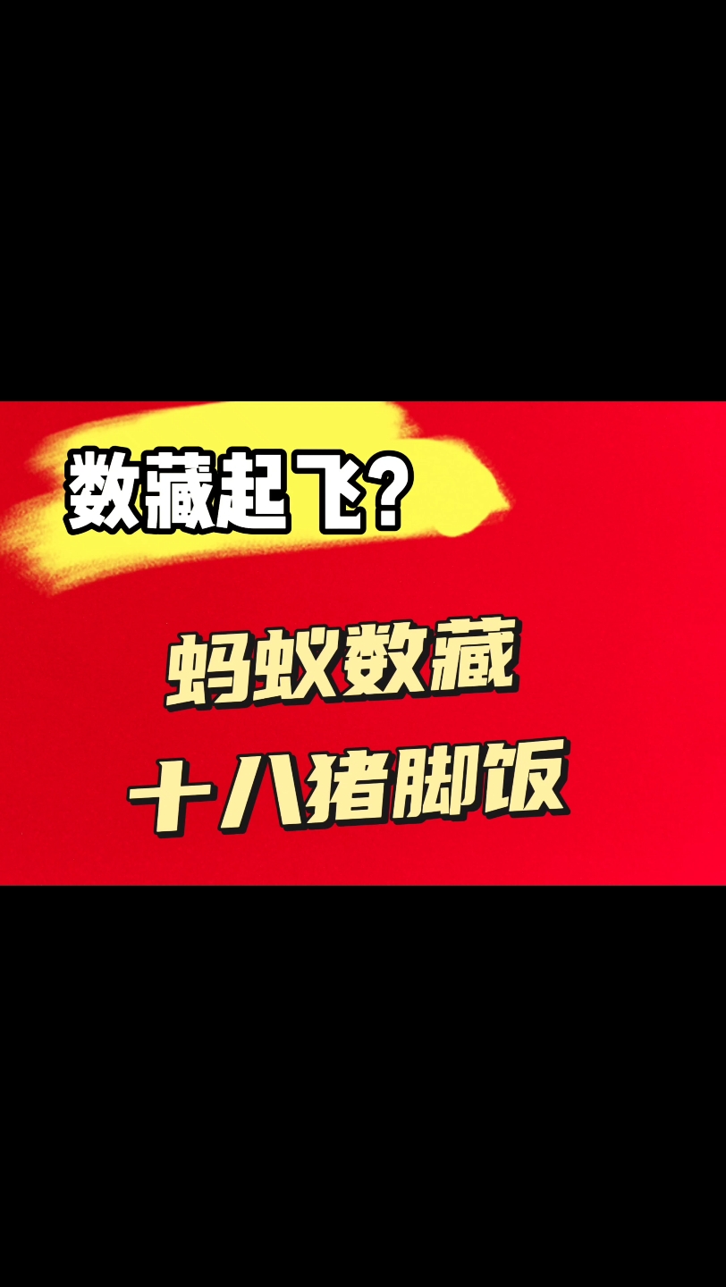 蚂蚁数藏,十八有猪脚饭?数藏平台又起飞了?要不要上车?哔哩哔哩bilibili