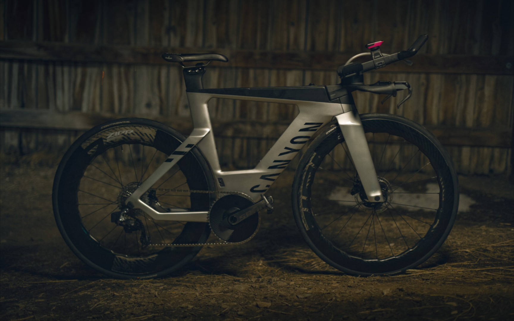 银黑幻影!canyon speedmax 铁人三项碟刹公路车 银黑涂装