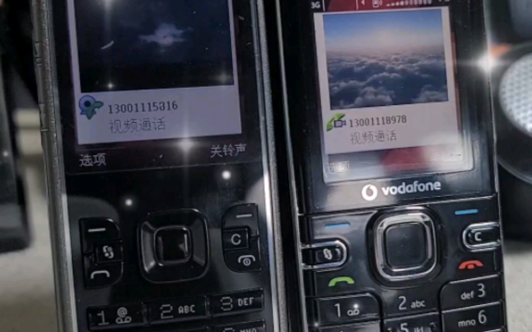 3G视讯通话𐟌쮐Š6120c Vodafone&5630 XpressMusic工程机/Nokia/诺基亚/特别鸣谢北京古董范儿倾情提供靓机拍摄哔哩哔哩bilibili