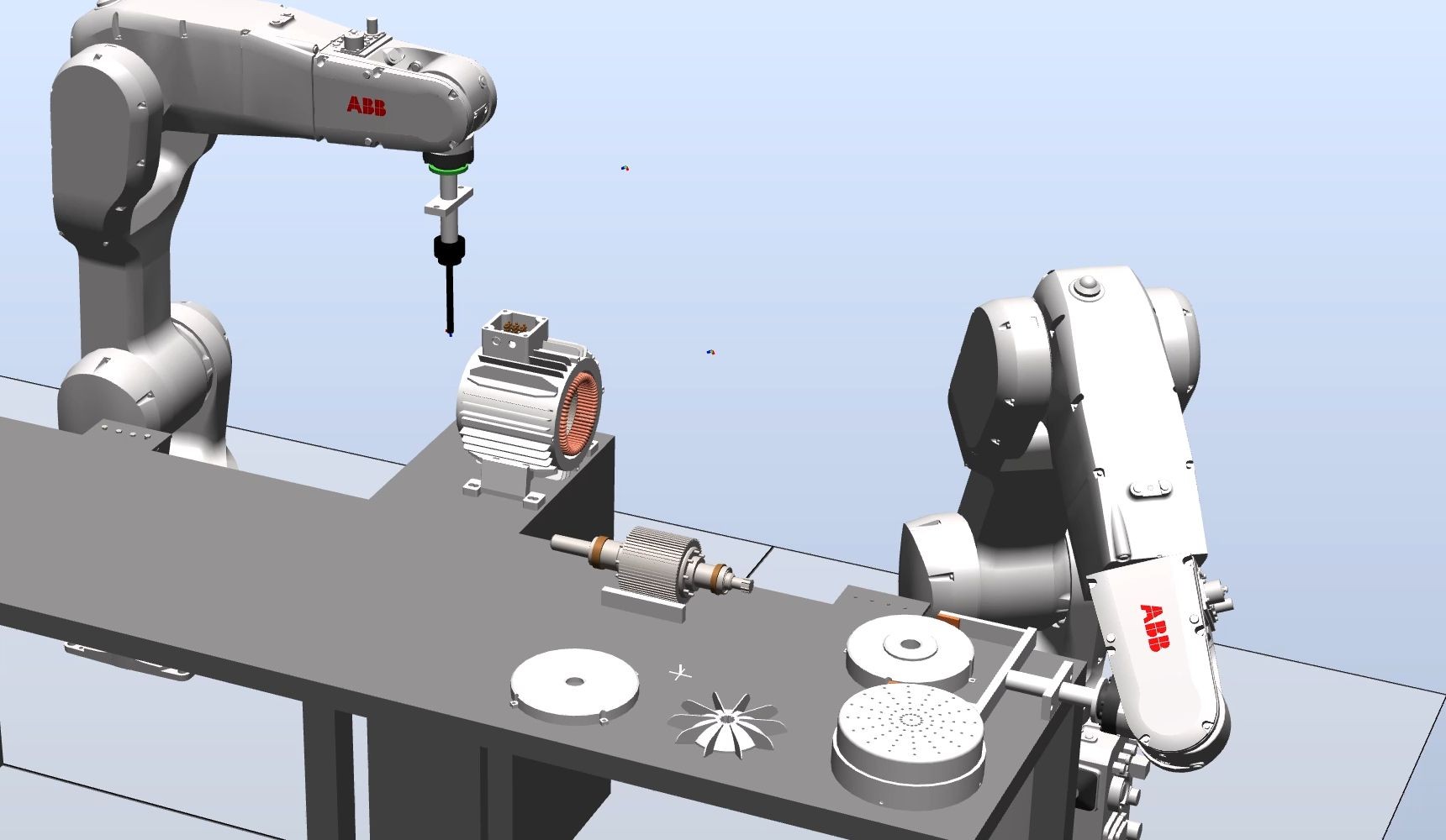 带双机电机拆装打螺丝工作站毕业设计RobotStudio 机器人离线编程哔哩哔哩bilibili